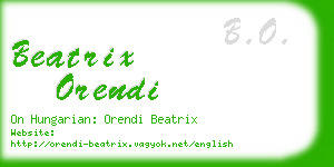 beatrix orendi business card